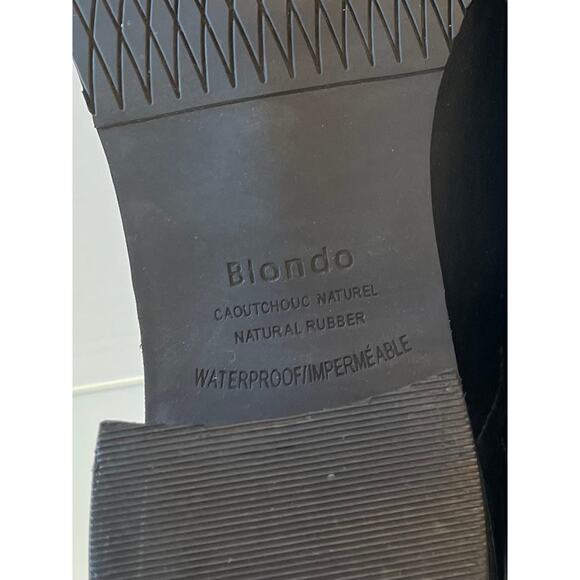 BLONDO Waterproof Leather Ankle Bootie Boots Back Zipper Size 7.5 Pointed Toe - Picture 4 of 15